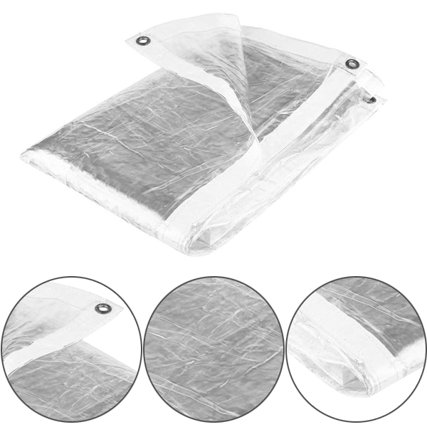 310GSM Water Resistant Rot Proof & Shrink Proof Glass Clear Tarpaulins 