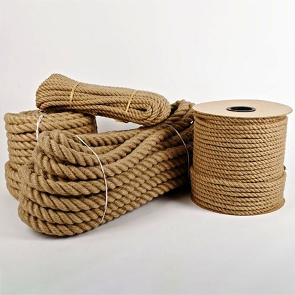 50m Long Natural Jute Hessian Rope Twisted Braided Decking Garden Boatin