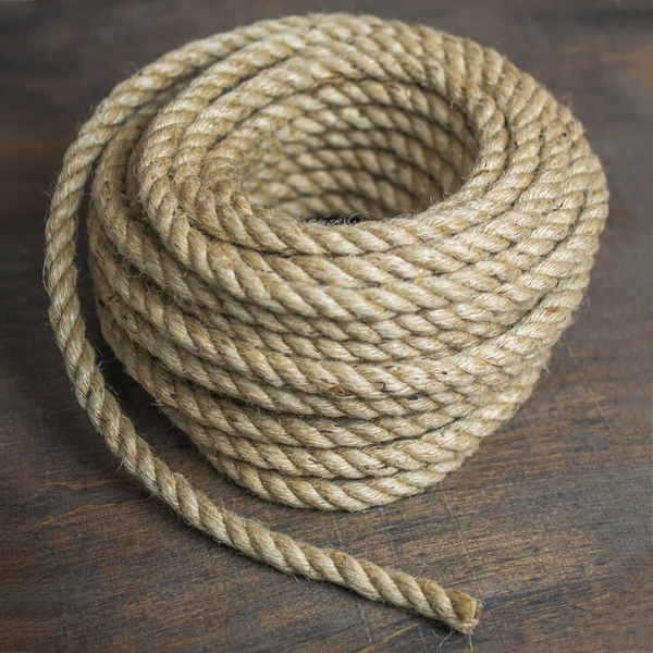 5m Long Jute Rope Strong Twisted Decking Cord Garden Sash Camping