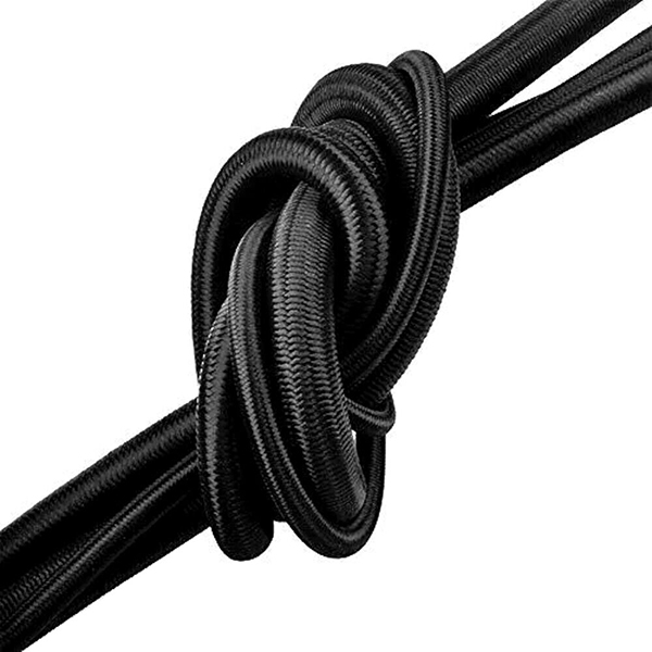 5mm Thick Black Elastic Bungee Rope Shock Cord Tie Down