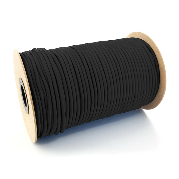 6mm Thick Black Elastic Bungee Rope Shock Cord Tie Down
