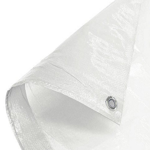 80gsm White Economy Rot Proof & Shrink Proof UV protected Tarpaulins 