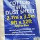 Extra Cotton Twill Durable Dust Sheet - Large