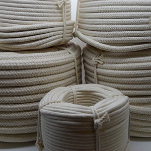12mm Natural Braided Cotton Rope for Washing Clothes & Bag Handles