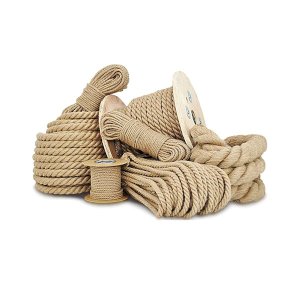 16mm Thick Natural Jute Rope Twisted Hessian Braided Decking Garden Boating Sash 