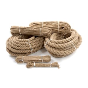 20m Jute Hessian Rope Intricately Braided And Twisted Boating Sash Garden Decking