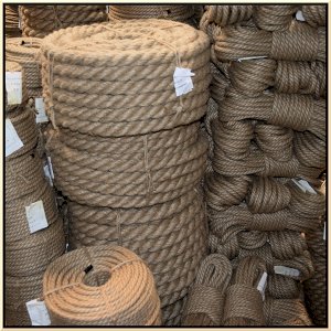 30m Jute Hessian Rope Intricately Braided And Twisted Boating Sash Garden Decking