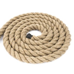 32mm Thick Natural Jute Rope Twisted Decking Cord Garden Boating Sash Camping 