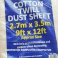 Extra Cotton Twill Durable Dust Sheet - Large