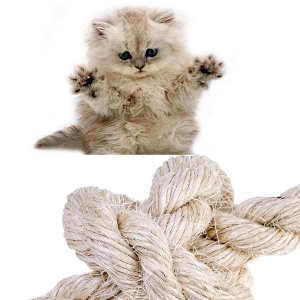 Natural Sisal Rope Coils, Cats, Garden, Decking, Pets, Cat Scratching Post